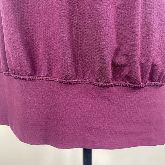 Lululemon No Limits Tank Top Plum Hyper Stripe Athletic Built in Bra Womens - Picture 6 of 12